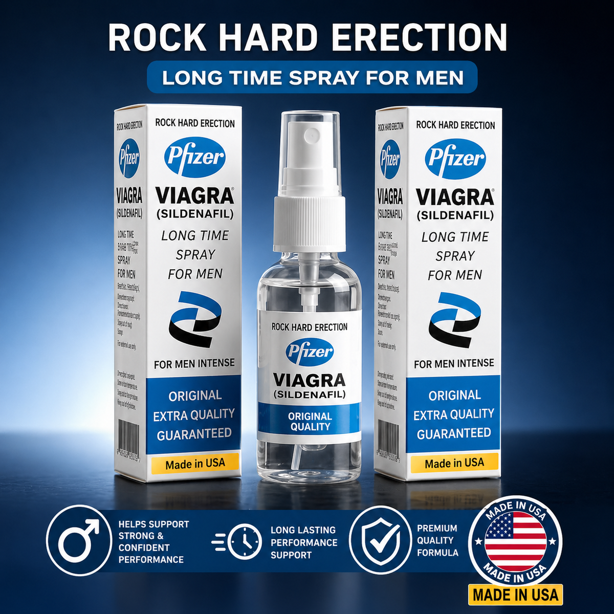 Glorifly Viagra Long Time Spray 45ML made in USA