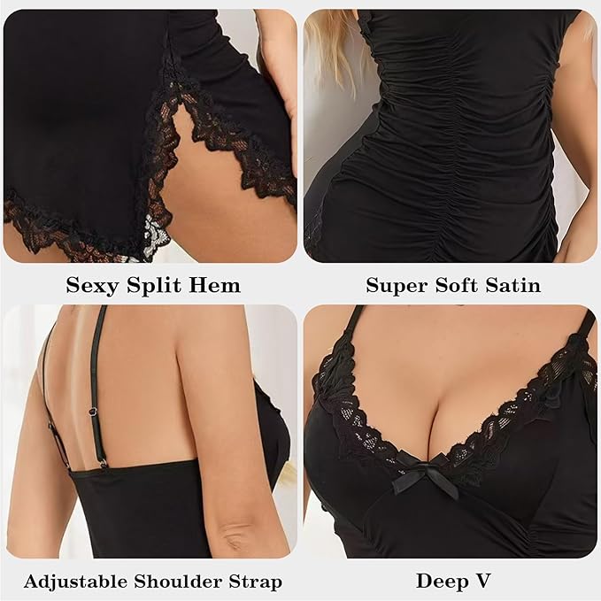 For Curvy Women Sexy Nightgown