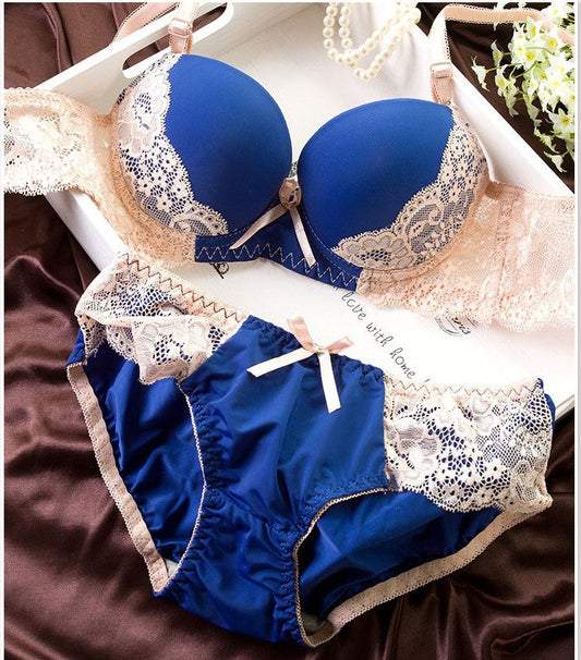 Voler Haut Women Bridal Lingerie Set of Lace Bra and Panty Set ( Buy 1 Get 2 Free )