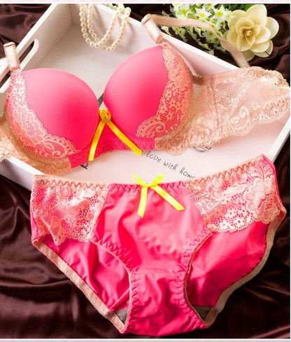 Voler Haut Women Bridal Lingerie Set of Lace Bra and Panty Set ( Buy 1 Get 2 Free )
