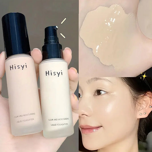 Liquid Foundation Naturally Covers Flaws Without Sticking Powder Plain Cosmetic Face Cream Transparent Conceals Blemishes Makeup