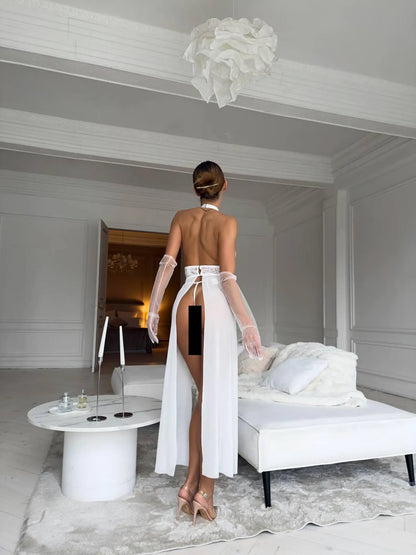 Sheer Mesh, Heart Detail & Elegant Luxury Style