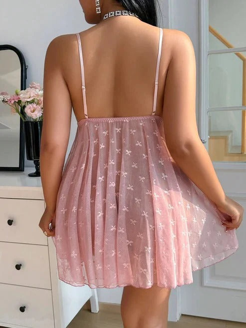 Seraphina Pearl & Bow Babydoll Nightdress