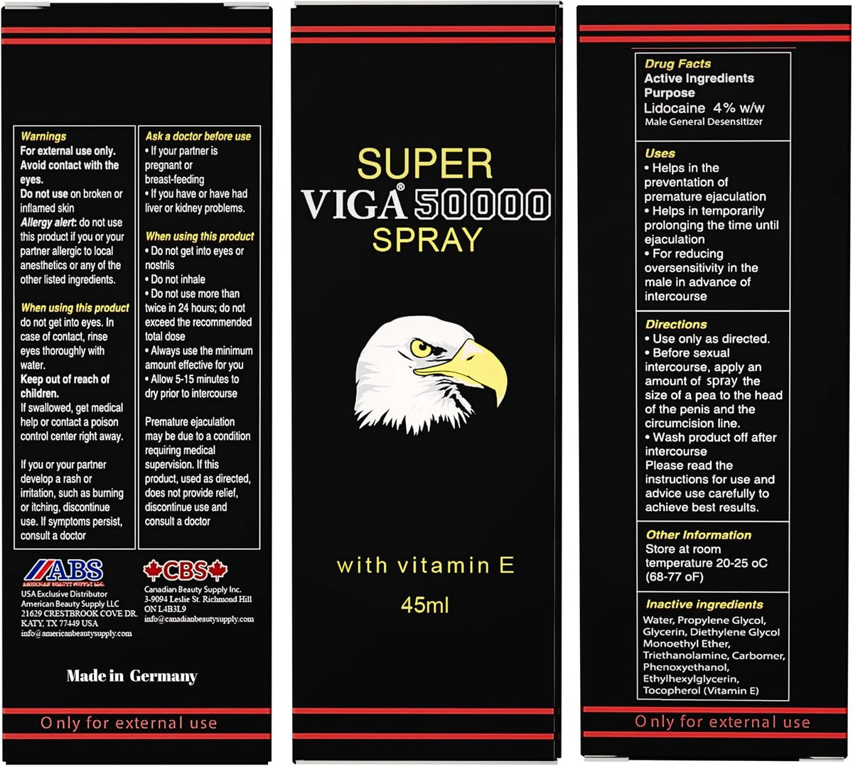 Super Viga Delay Spray for Men