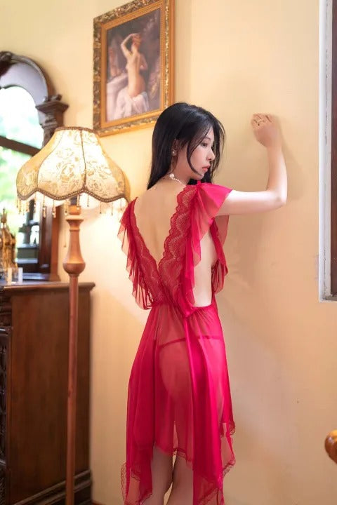 Sexy Transparent Lace Nightdress